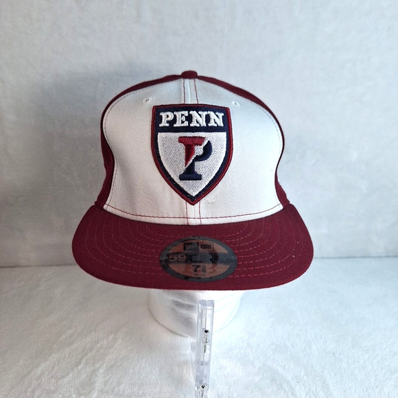 New Era 59FIFTY University Of Pennsylvania UPenn Hat Cap Size 7 3/8 - Picture 1 of 8